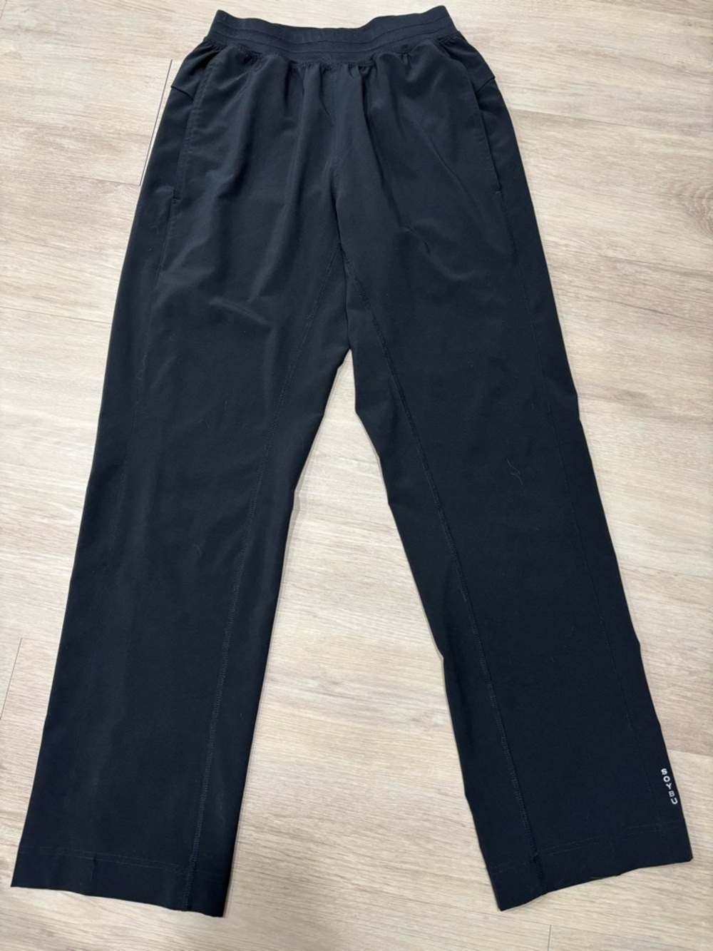 Soybu Black Women's Track Pants with Elastic Waist Small